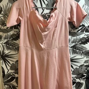 Nine Britton L Pink Scalloped Dress